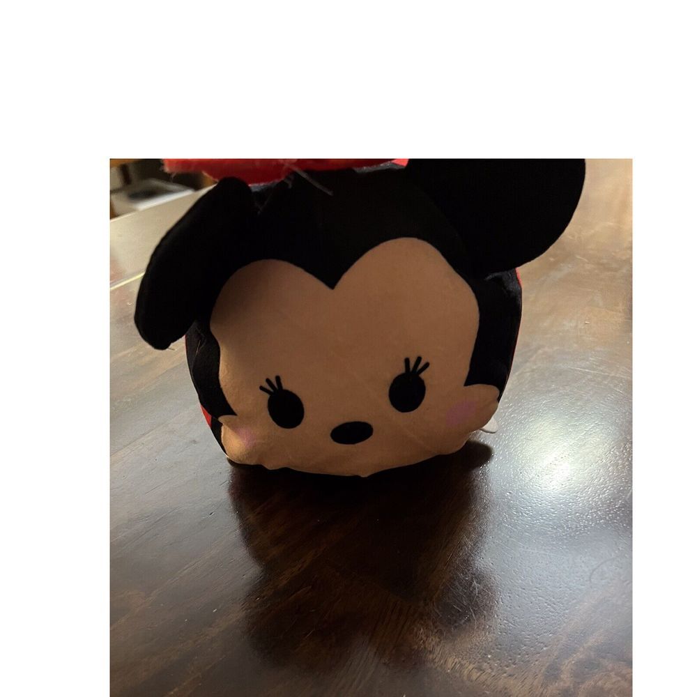 Disney Tsum Tsum Plush Minnie Mouse Polka Dot Bow‎ Stuffed Animal Toy